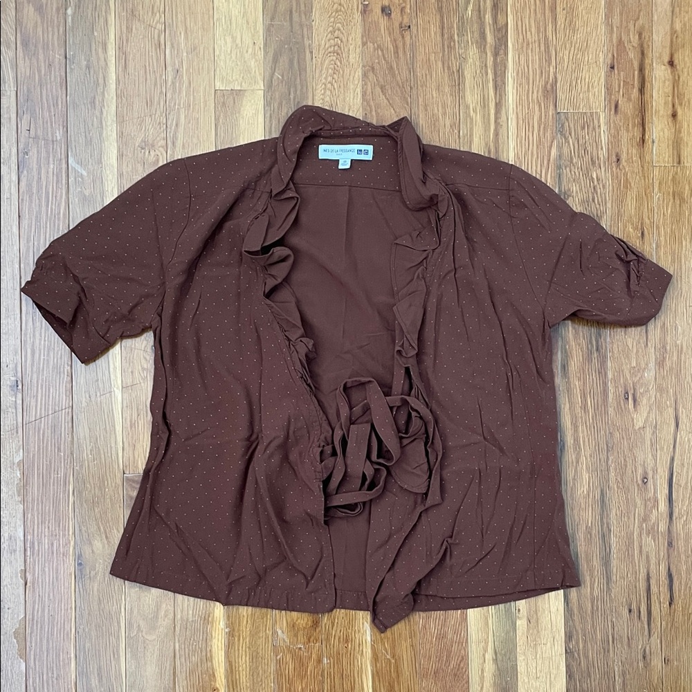 Uniqlo x Ines de la Fressange Ruffled Blouse